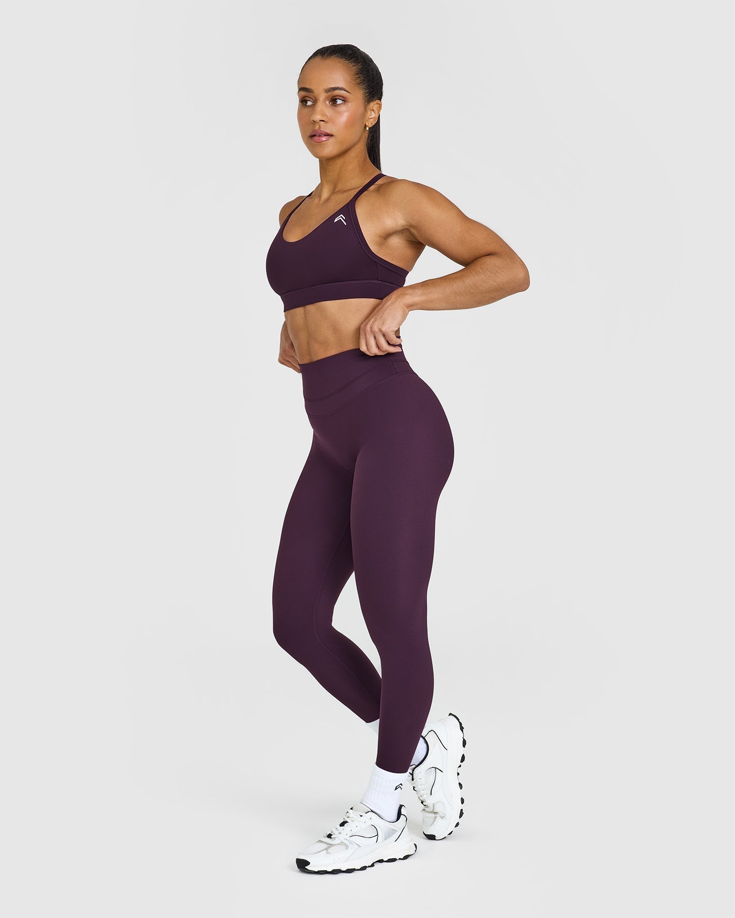 High Waisted Leggings for Women - Blackberry Purple Yoga Pants with Tummy Control | Perfect for Workouts, Yoga & Everyday Comfort
