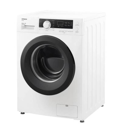 Hitachi BD 80CVE 8kg Front Load Washing Machine - Energy Efficient, Quiet Operation with Multiple Wash Programs - Perfect for Apartments, Small Homes & Laundry Rooms