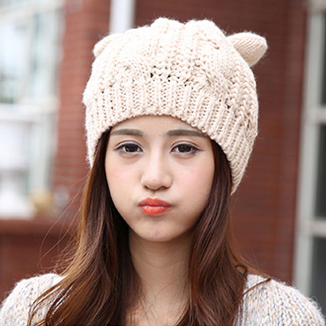 Women's Winter Knit Beanie Hat - Warm Skull Cap for Cold Weather - Cozy Street Fashion Accessory for Outdoor Activities & Daily Wear