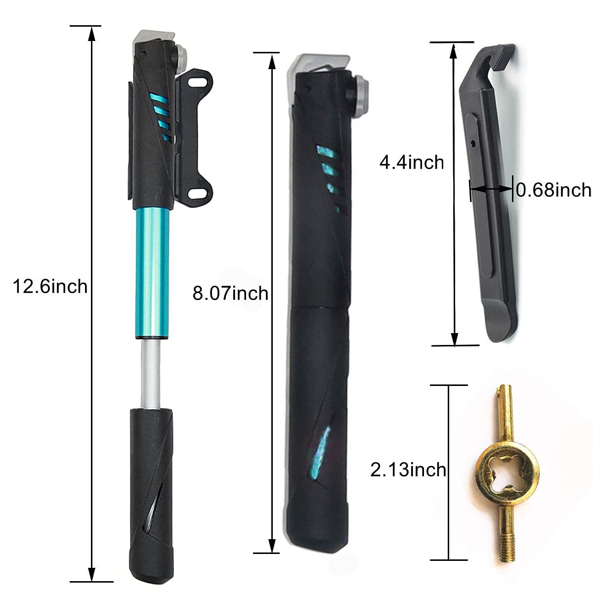 Beenlen Bike Repair Kit - Portable Bicycle Patch Tool with Repair Bag & Tire Pump for Mountain & Road Bikes - Perfect for Camping, Travel & Emergency Roadside Repairs
