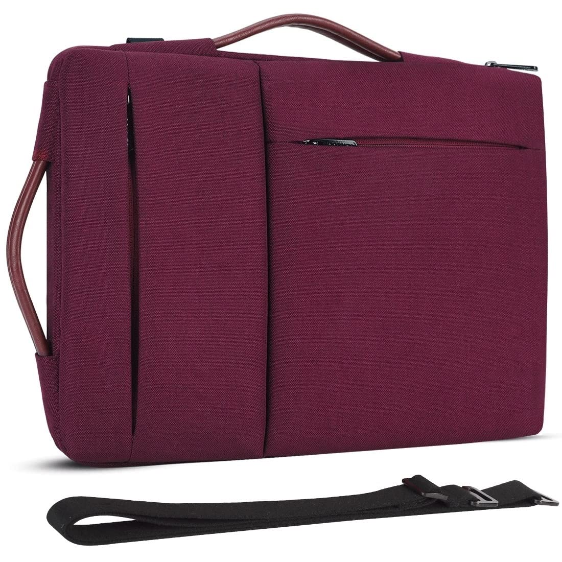 Shockproof 14-inch Laptop Sleeve Bag with Multi-use Strap & Dual Handles - Lightweight Protective Case for MacBook/Air/Pro, Notebook Computers - Perfect for Work, Travel & School (Color A)