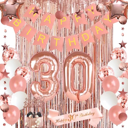 30th Rose Gold