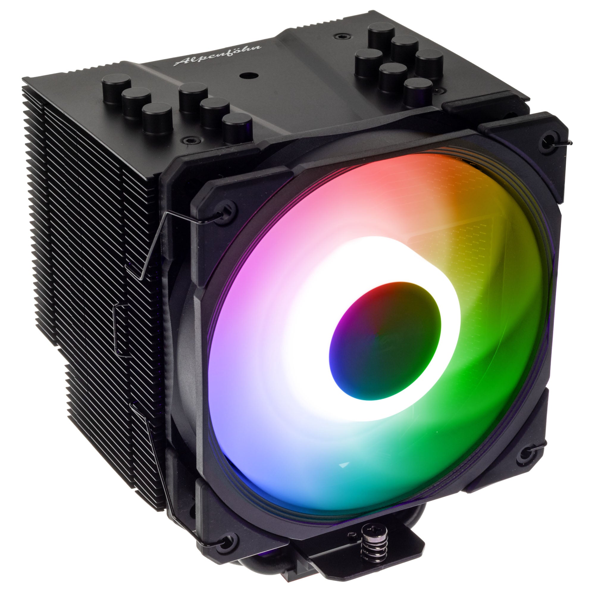 Alpenfohn Brocken 4 ARGB CPU Cooler - 120mm PWM Fan, High Performance Air Cooler for Intel & AMD, RGB Lighting for Gaming PC Builds - Perfect for Overclocking and Silent Cooling Solutions