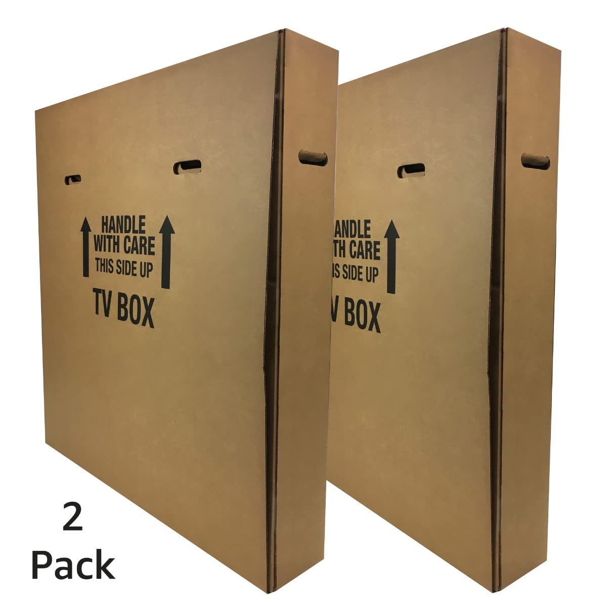 uBoxes TV Moving Boxes - 2 Pack Heavy Duty Television Shipping Boxes for Safe Transport | Perfect for Moving, Storage & Electronics Shipping