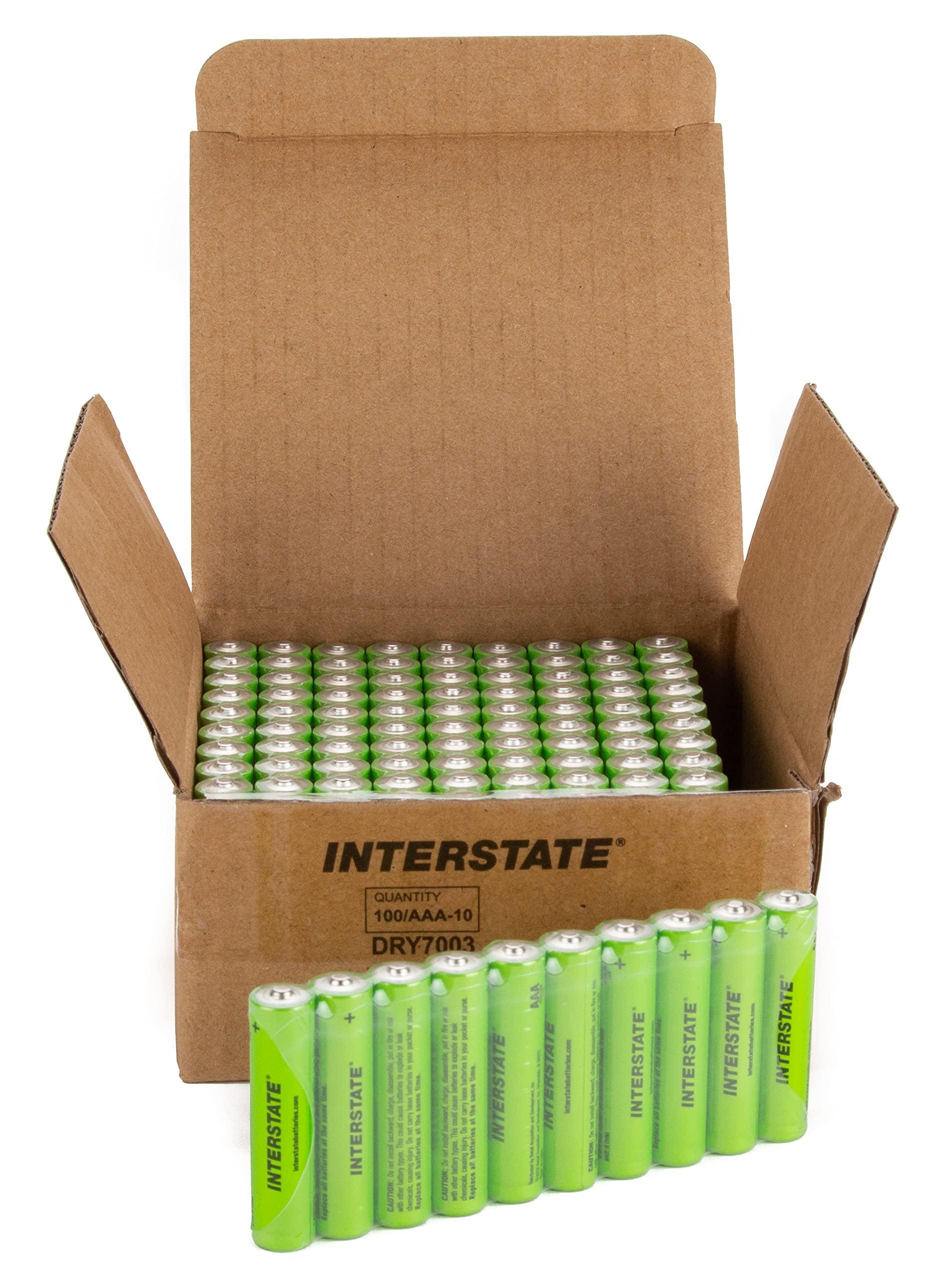 Interstate Batteries AAA Alkaline Batteries (100 Pack) - 1.5V High Performance Long Lasting Batteries for Toys, Remote Controls, Flashlights & Electronics - Workaholic (DRY7003)