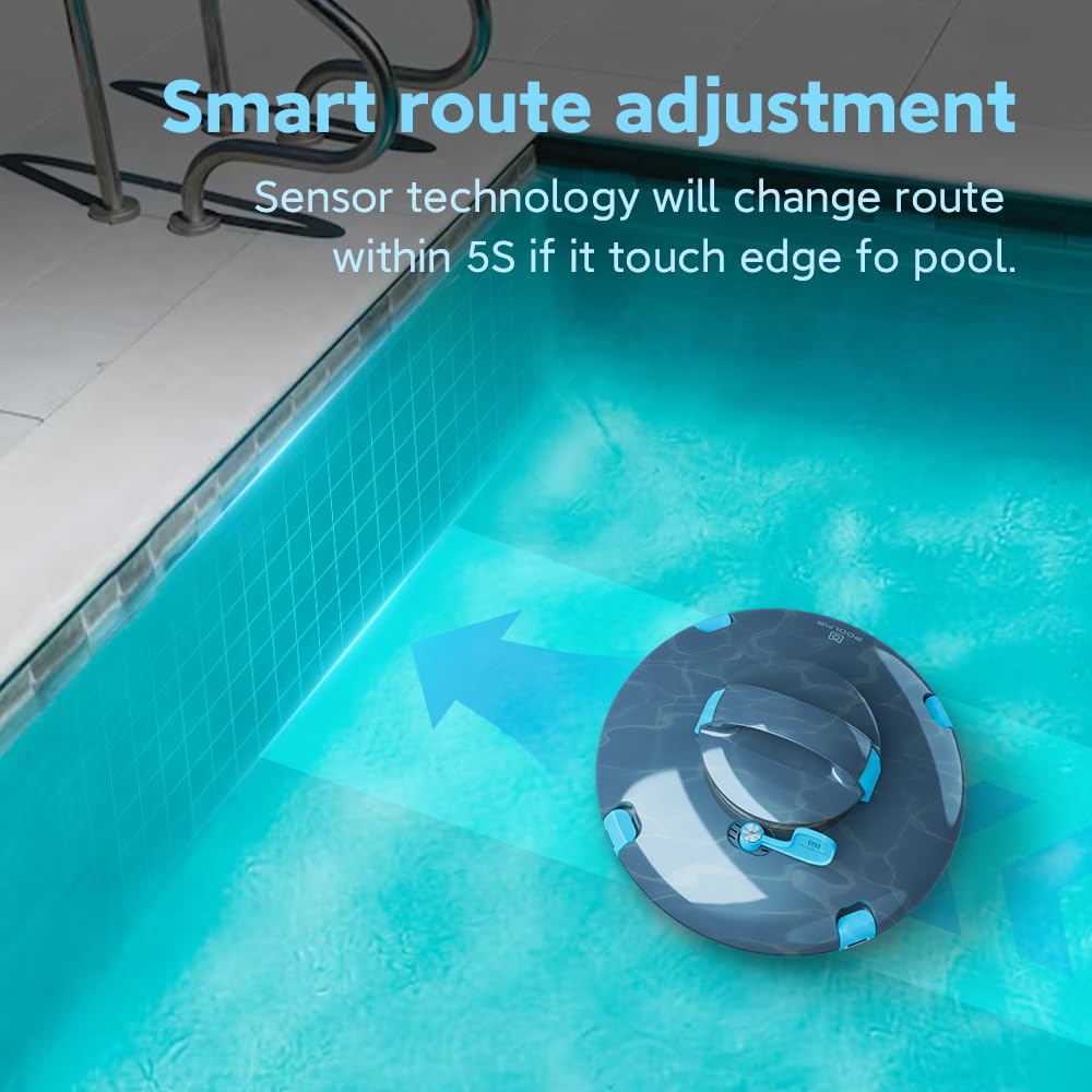Cordless Robotic Pool Cleaner for Above Ground Pools - 140 Min Runtime, 52 Ft/Min Cleaning Speed, Dual-Motor, IPX8 Waterproof, Self-Parking - Ideal for Flat Swimming Pools (GreenBlack) - Perfect for Inground & Above Ground Pool Maintenance, Weekly Cleaning & Debris Removal