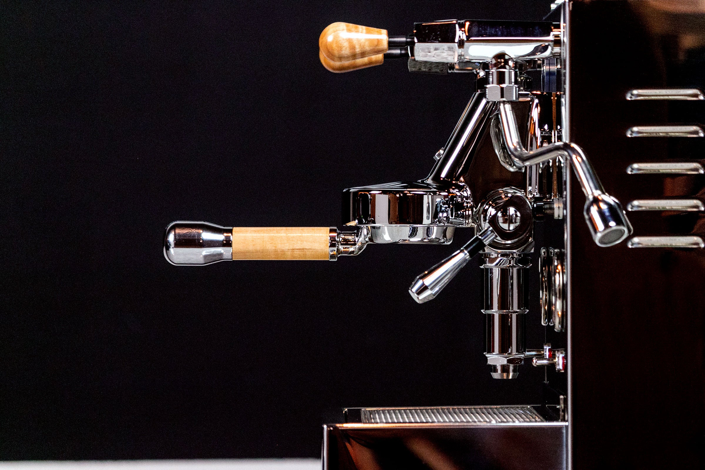 Premium Espresso Machine with Elegant Wood Touch Points - Perfect for Home Baristas & Coffee Lovers | Ideal for Kitchens, Offices & Coffee Shops