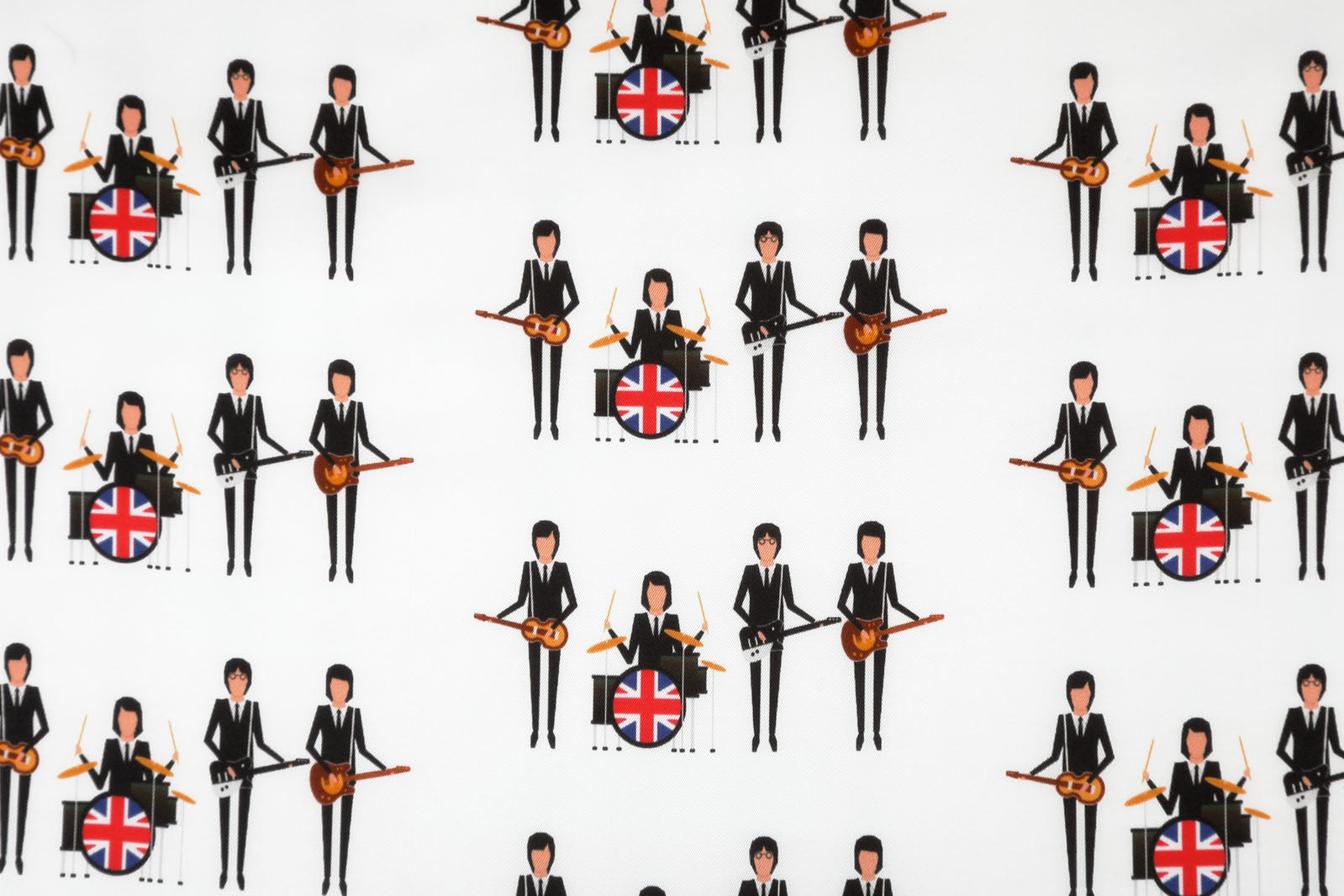 The Beatles Fab Four Lining - Vintage Band Merchandise for Music Fans & Collectors - Perfect for Home Decor, Gifts, and Music Memorabilia Displays