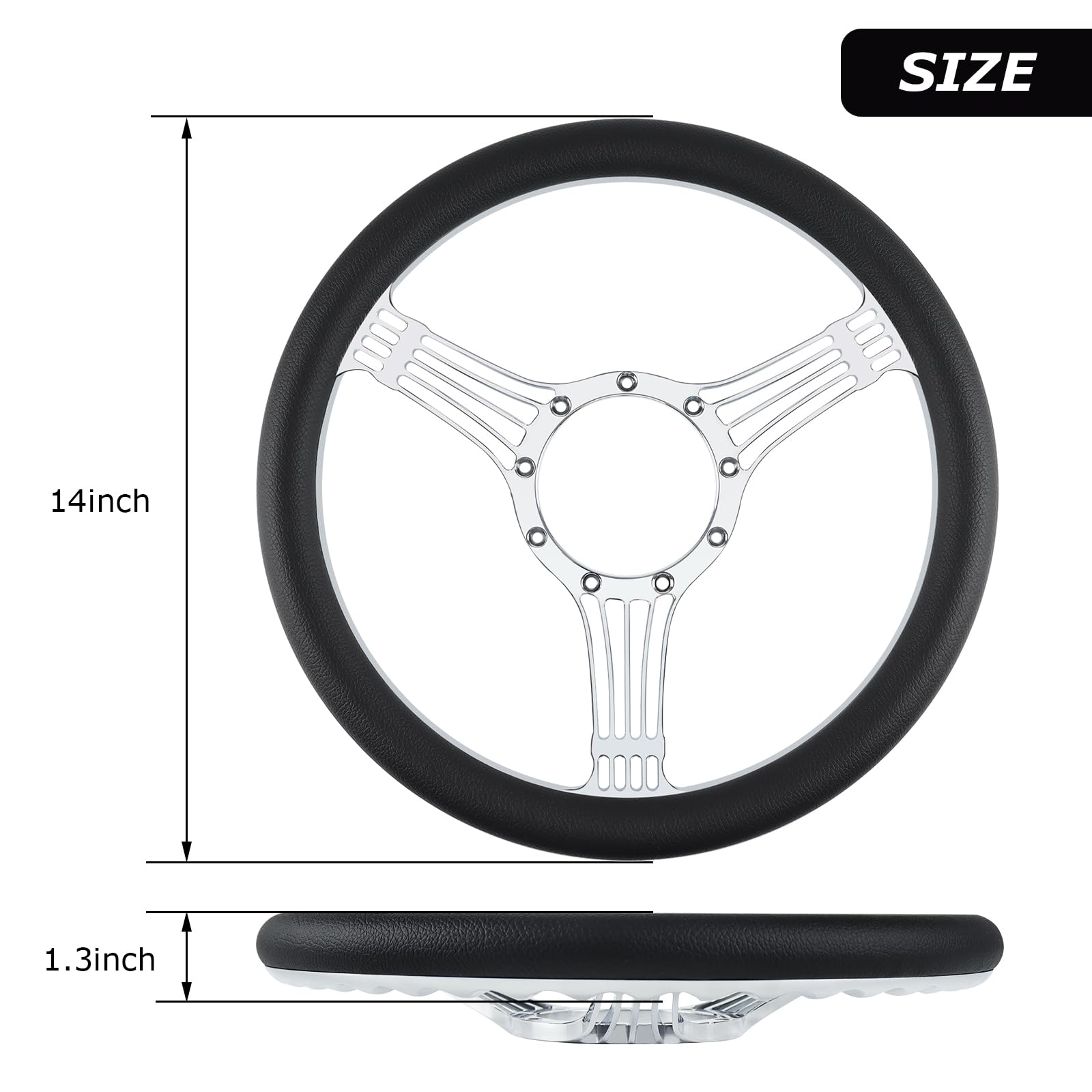 9 Bolt Disc Steering Wheel - 14