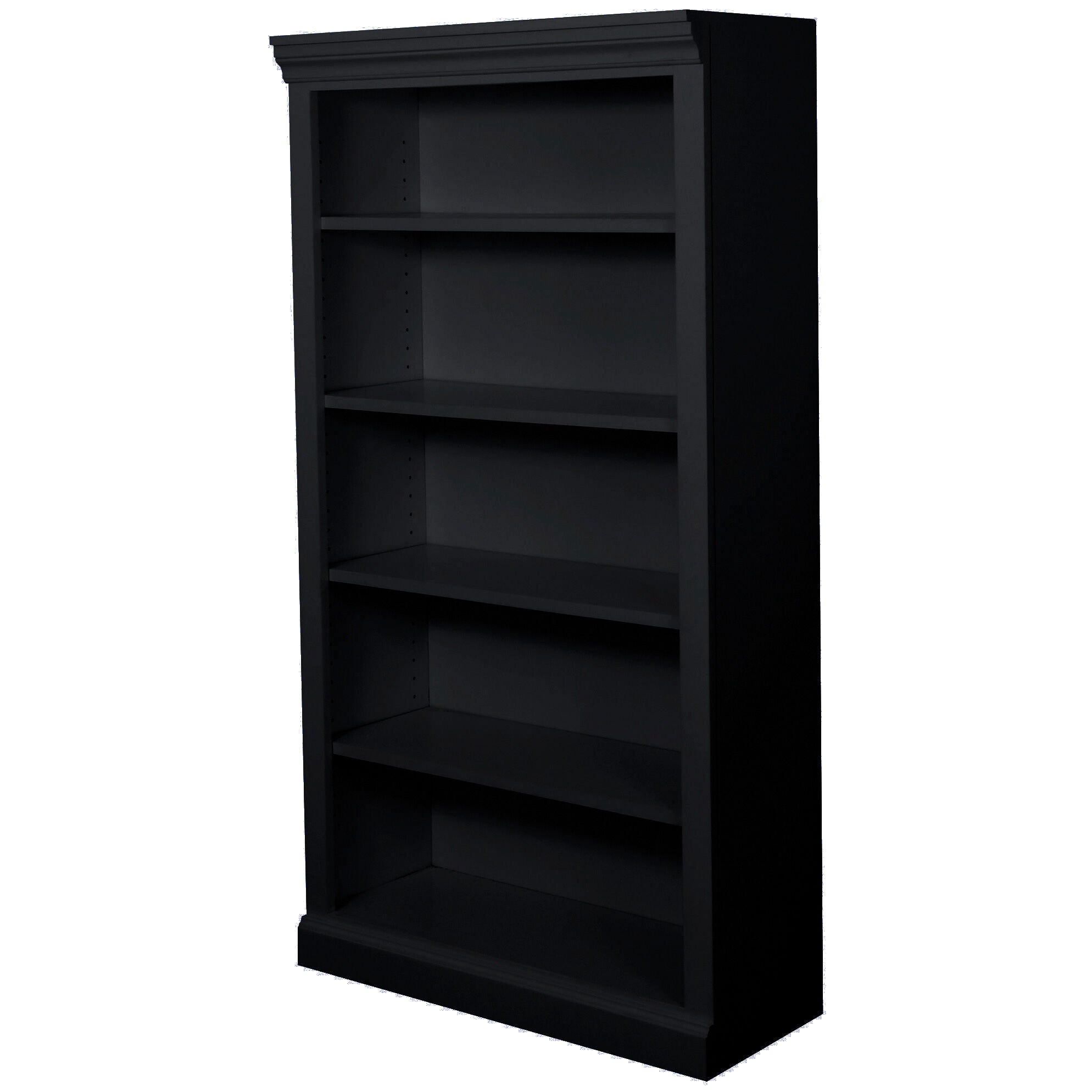 60 Inch Metro II Bookcase - 5-Tier Storage Shelf for Living Room, Office, or Bedroom - Modern Wooden Bookshelf for Home Organization & Decor