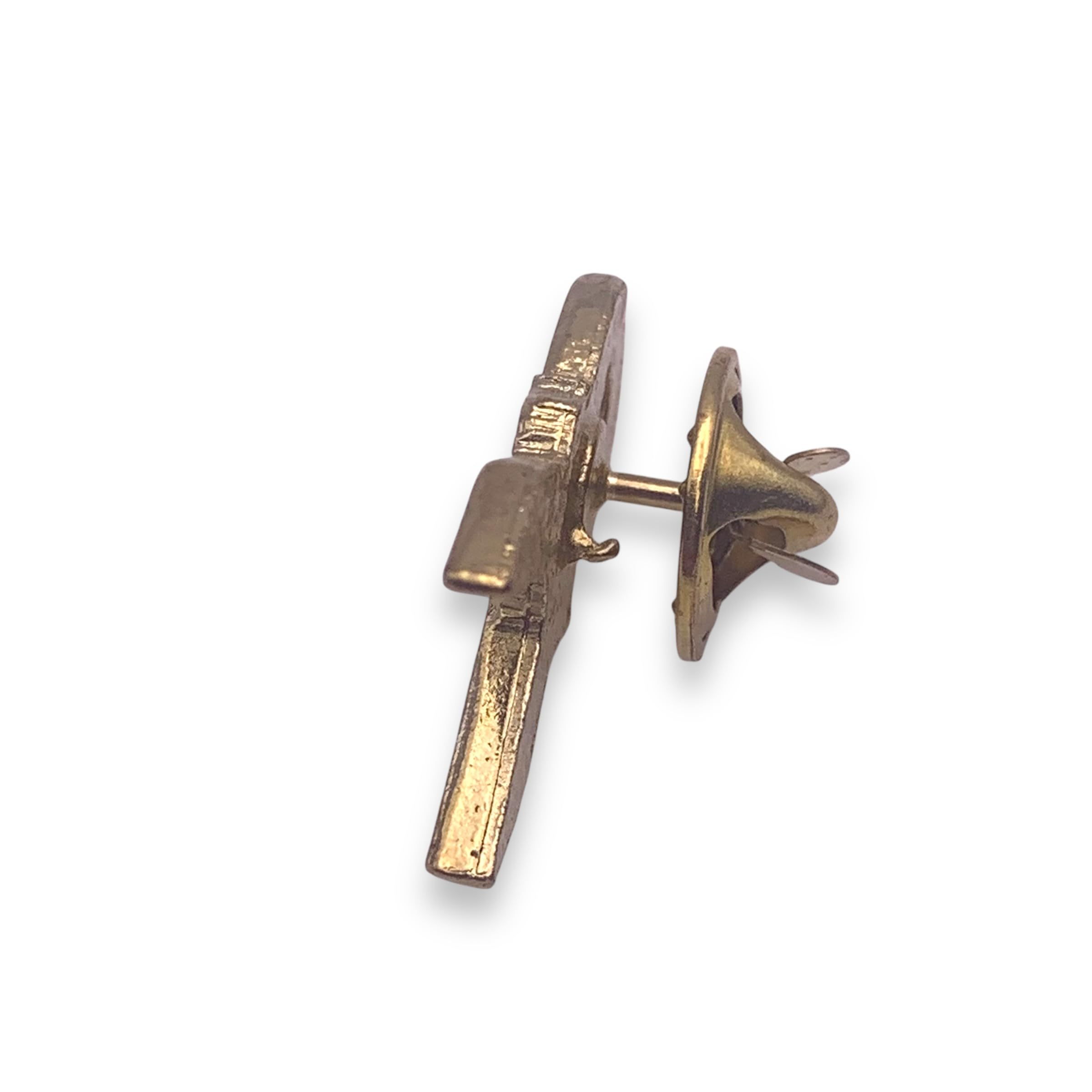 Red Ribbon Rose Lapel Pin - Symbol of Love & Remembrance | STOCKPINS | Elegant Boutonniere for Weddings, Funerals, Memorials & Special Occasions