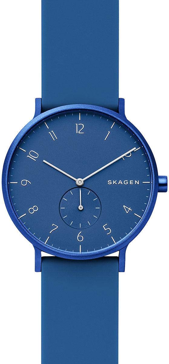 Skagen Aaren Men's & Women's Watch - Waterproof Silicone Strap, Minimalist Design for Everyday Wear | Perfect for Work, Travel & Outdoor Activities