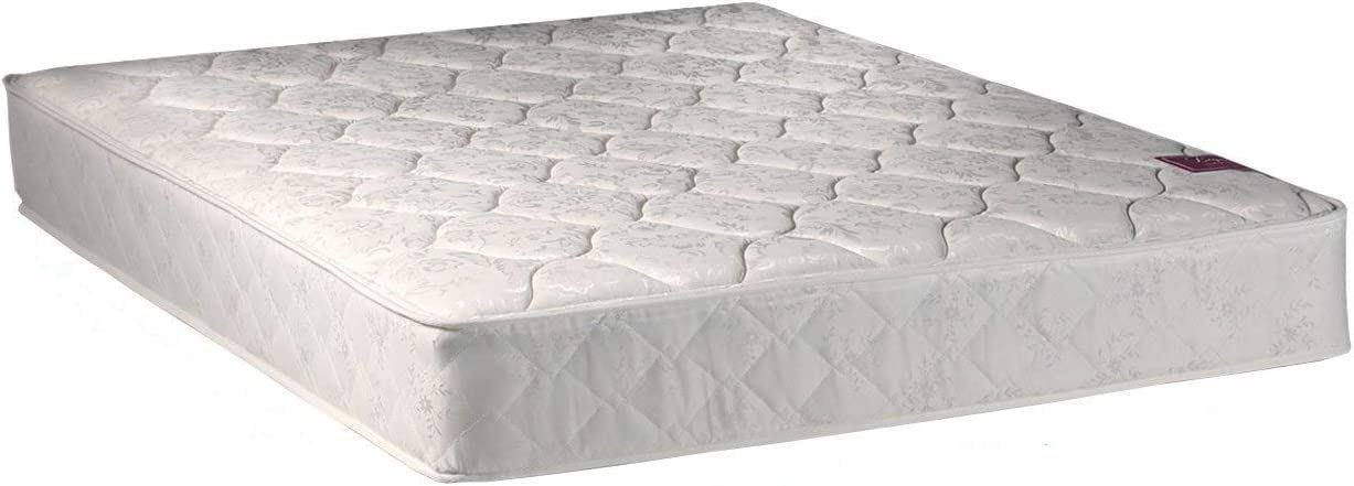 Dream Solutions USA Medium Firm Innerspring Full XL Mattress with Mattress Cover Protector - Orthopedic Support for Spine Alignment & Lasting Comfort | Perfect for Guest Rooms, Dormitories & Home Use