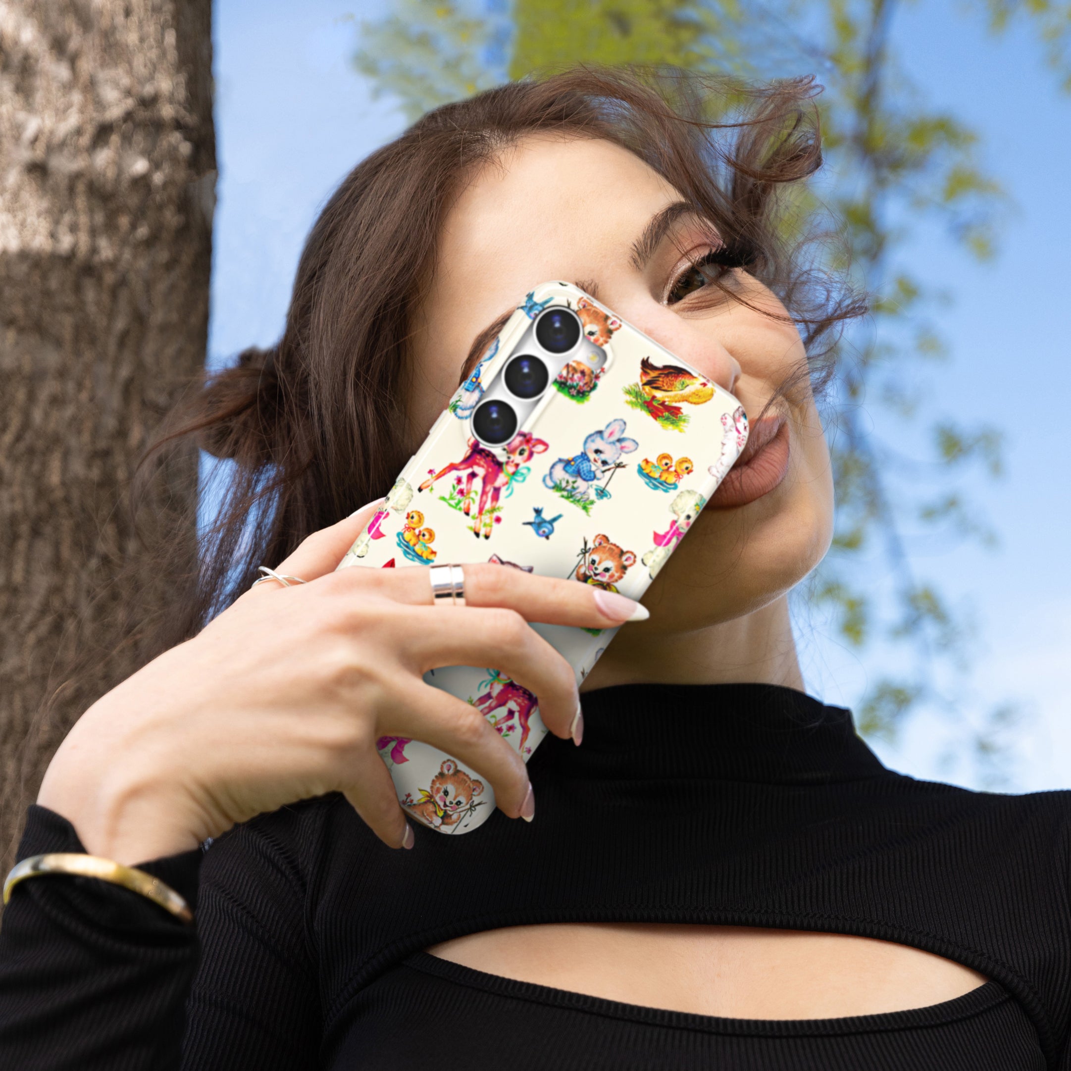 Cute Baby Animals Samsung Phone Case - Protective & Durable Cover for Samsung Galaxy [Model] - Perfect Gift for Kids & Animal Lovers