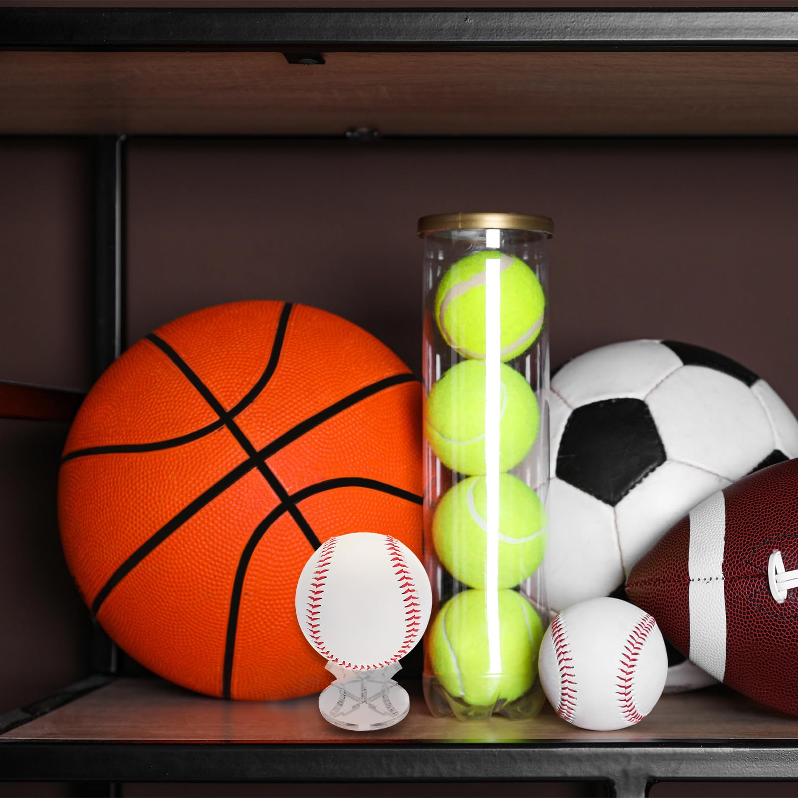 3-Pack PATIKIL Acrylic Ball Display Stands - Clear Baseball, Golf, Softball & Tennis Ball Holder for Sports Collectibles & Home Decor - Perfect for Showcasing Memorabilia in Man Caves, Trophy Cases & Retail Displays