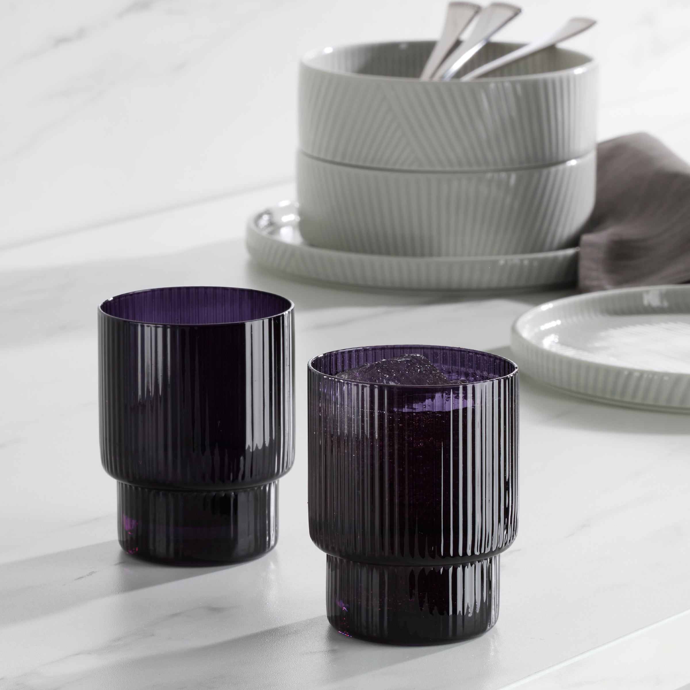 Modulus Nightshade Insulated Stainless Steel Tumblers - Set of 4 (20oz) - Double Wall Vacuum Coffee Mugs for Hot & Cold Drinks - Perfect for Home, Office, Travel & Outdoor Activities
