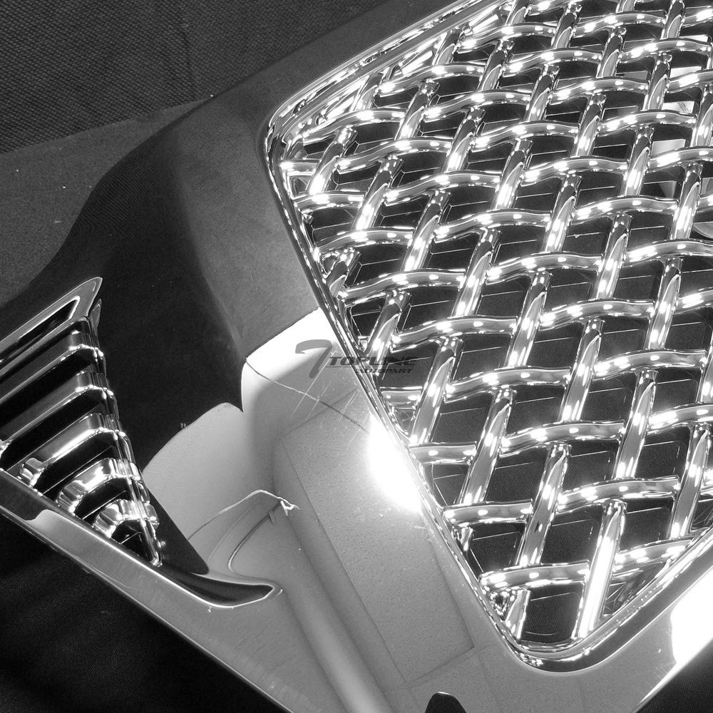ABS Chrome Dragon Mesh Grill Guard for 05-11 Toyota Tacoma - Off-Road Protection
