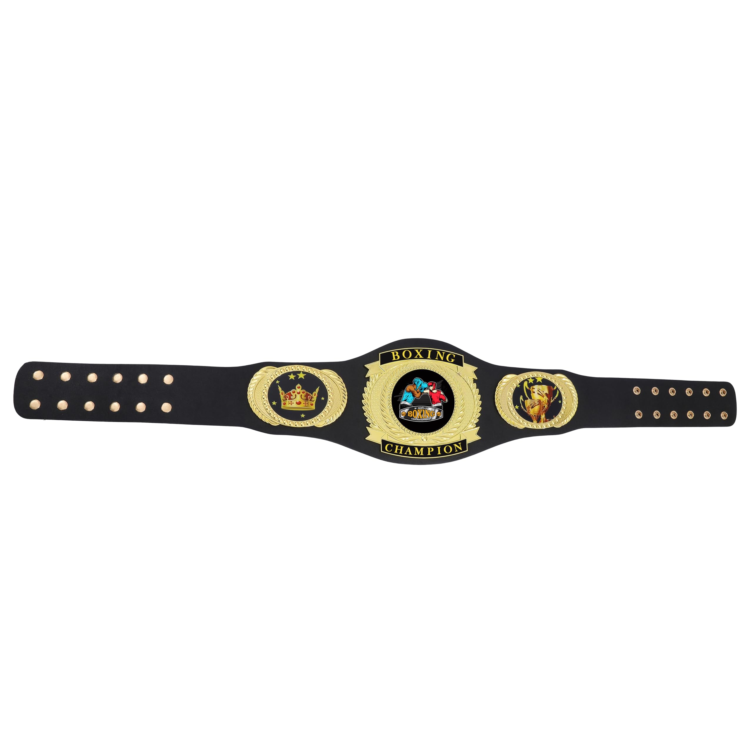 Custom Boxing Championship Belt for Adults - Real Leather Wrestling Belt Trophy Award - Perfect for Sports Awards, Gifts & Championship Events