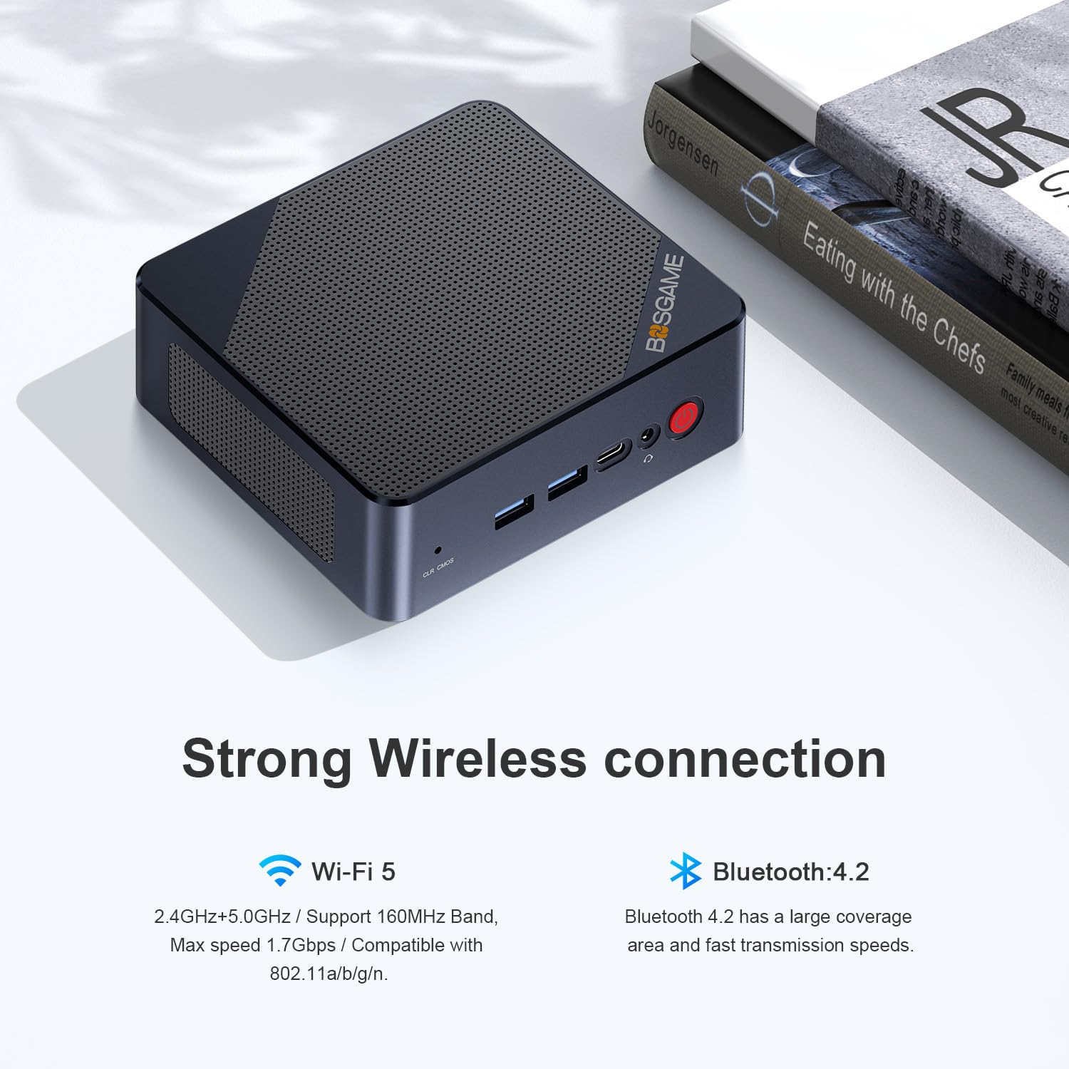 Mini PC B100 - Intel Alder Lake N100, 16GB DDR4 RAM, 512GB SSD, USB-C Docking Support, 4K Triple Display, 2.5G Ethernet - Perfect for Home Office, Gaming & Digital Signage