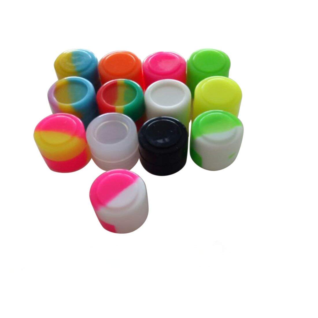 500pcs 2ml Silicone Storage Jars with Lids - 13 Vibrant Colors for DIY Crafts, Beads, Spices & Essential Oils - Perfect for Home Organization & Travel Containers