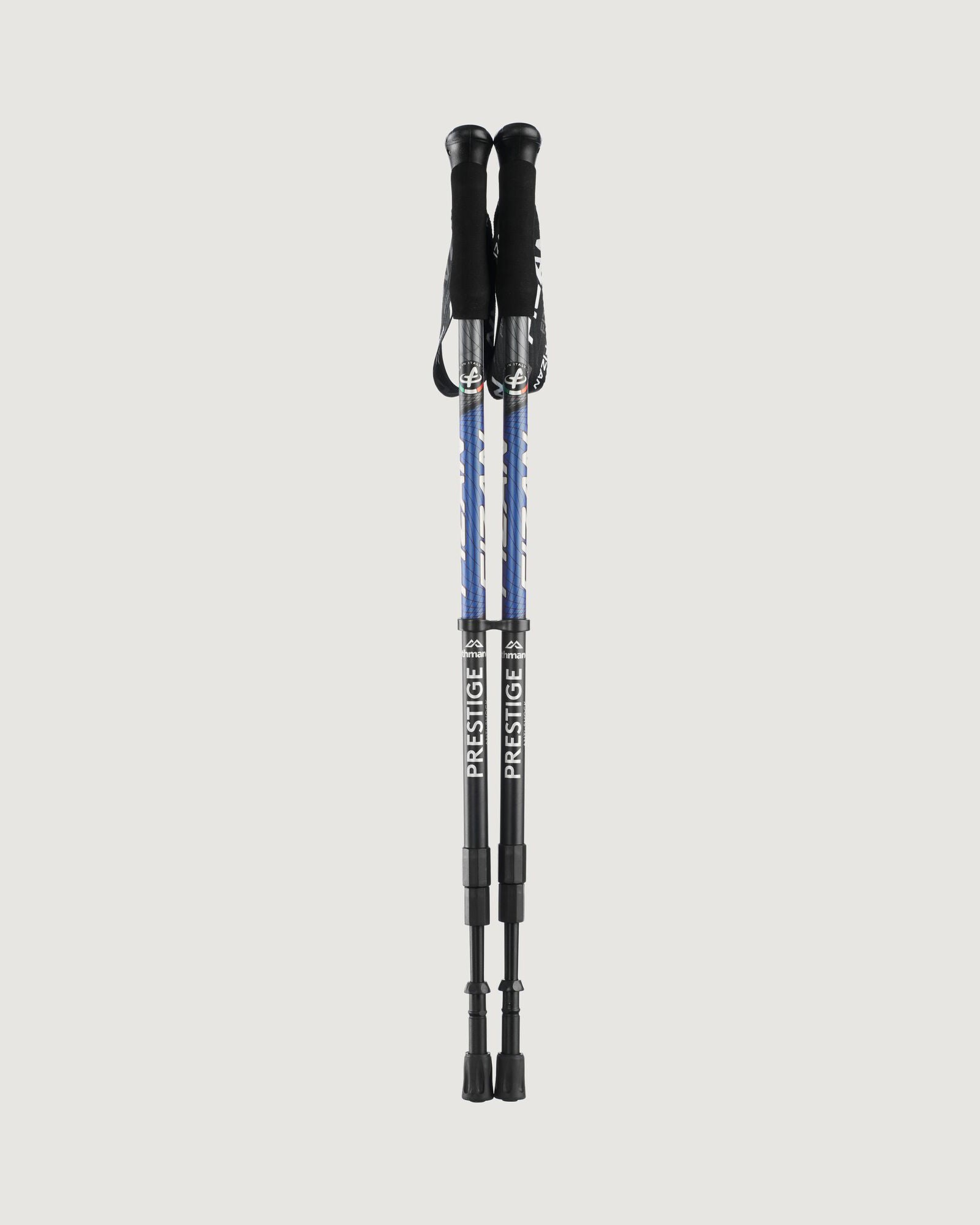 Fizan Prestige AS Trekking Poles - Lightweight Adjustable Hiking Sticks for Men & Women - Black/Blue - Perfect for Mountain Climbing, Backpacking & Outdoor Adventures