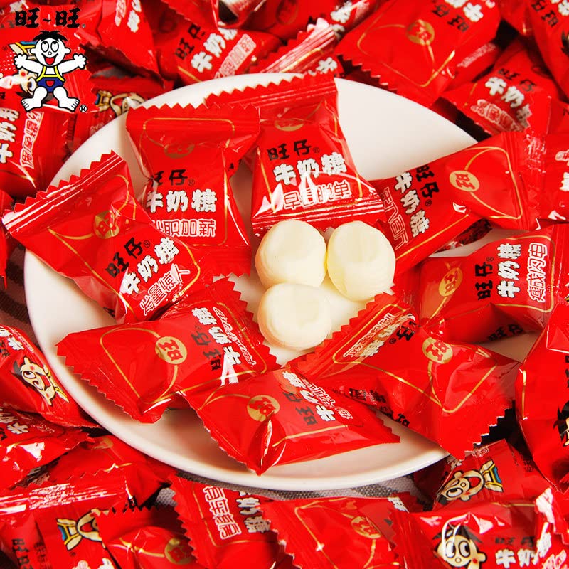 Want Want Milk Candy - Classic Chinese Toffee Snacks (17.7oz/500g) | Sweet Childhood Flavor Soft Candy | Perfect for Gifts, Office Snacks & Asian Dessert Lovers (Also Available in 53.1oz Pack of 3)