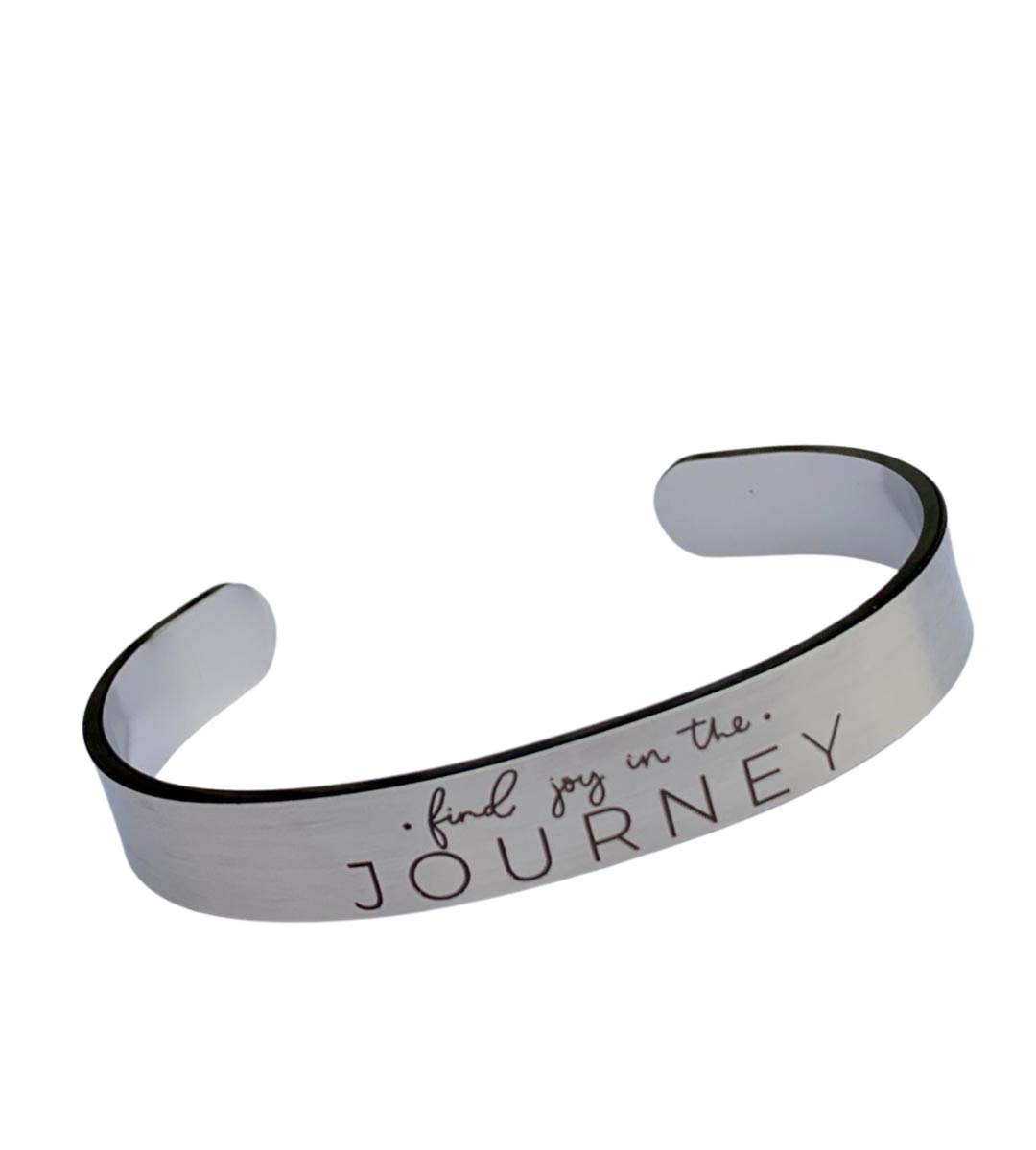 Dream Mantra Cuff Bracelet - Stackable Graduation & Birthday Gift for Her - Find Joy in the Journey - Best Friend Gift - Perfect for Daily Wear, Special Occasions & Spiritual Inspiration