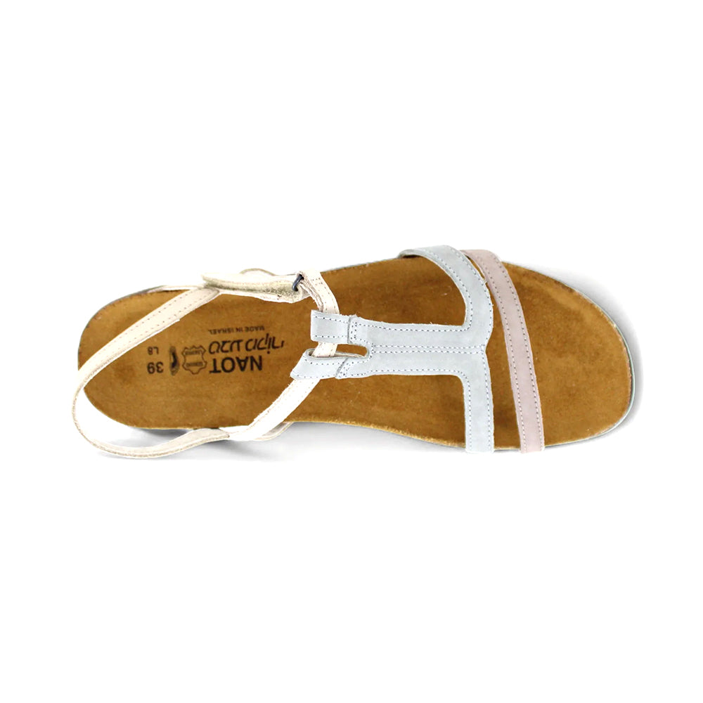 Judith T Strap Sandal (7349) - Women's Comfortable Summer Flat Sandals for Beach, Vacation & Casual Outings