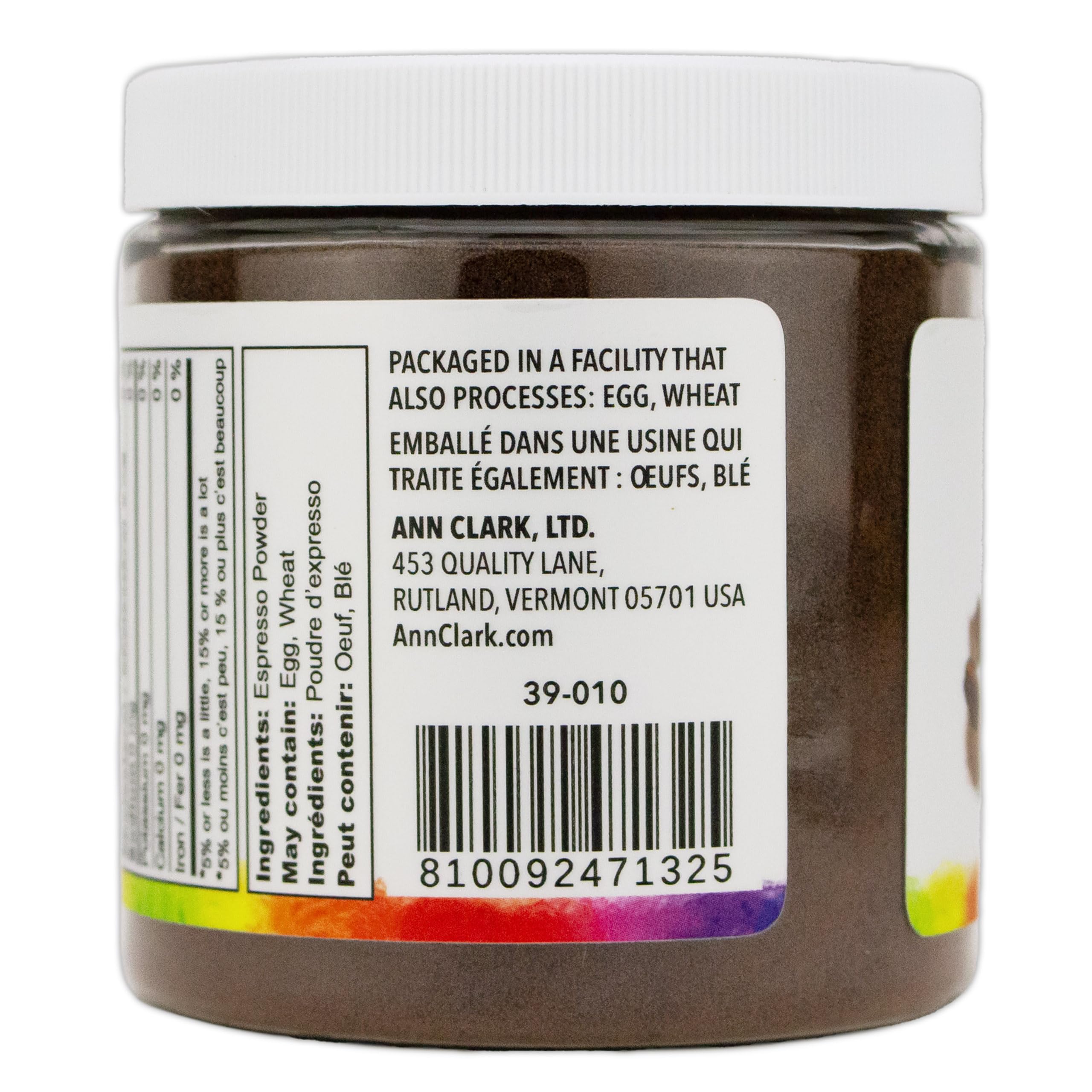 Ann Clark Premium Espresso Powder for Baking, Cooking & Spice Rubs - 71g (2.5oz) - Perfect for Chocolate Desserts, Coffee Rubs & Homemade Seasonings