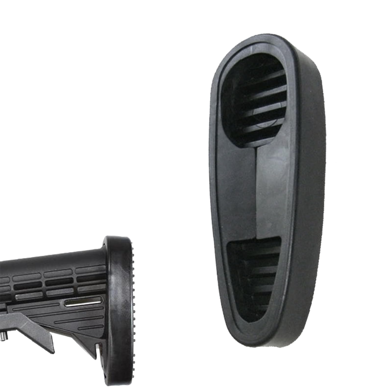 Recoil Reducing Rubber Slip-On Butt Pad for Rifles & Shotguns - Anti-Slip Tactical Stock Pad for Improved Shooting Comfort (Hunting, Target Practice, Home Defense)