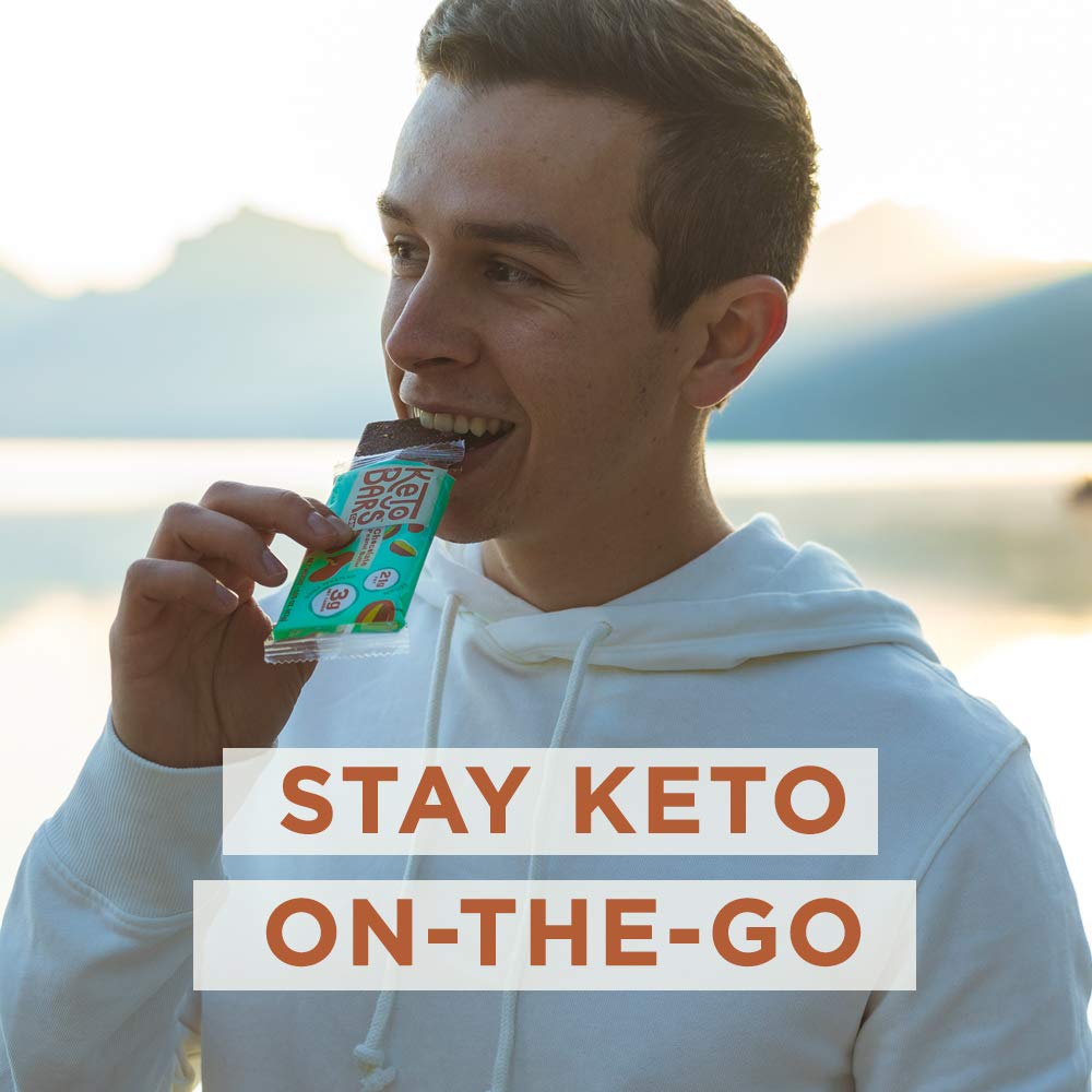 Original Keto Snack Bars - Low Carb, No Sugar, High in Ketogenic Fats | Keto Diet Friendly Snacks with Simple Ingredients (12 Pack, 1.65 oz) | Perfect for On-the-Go Energy & Weight Management