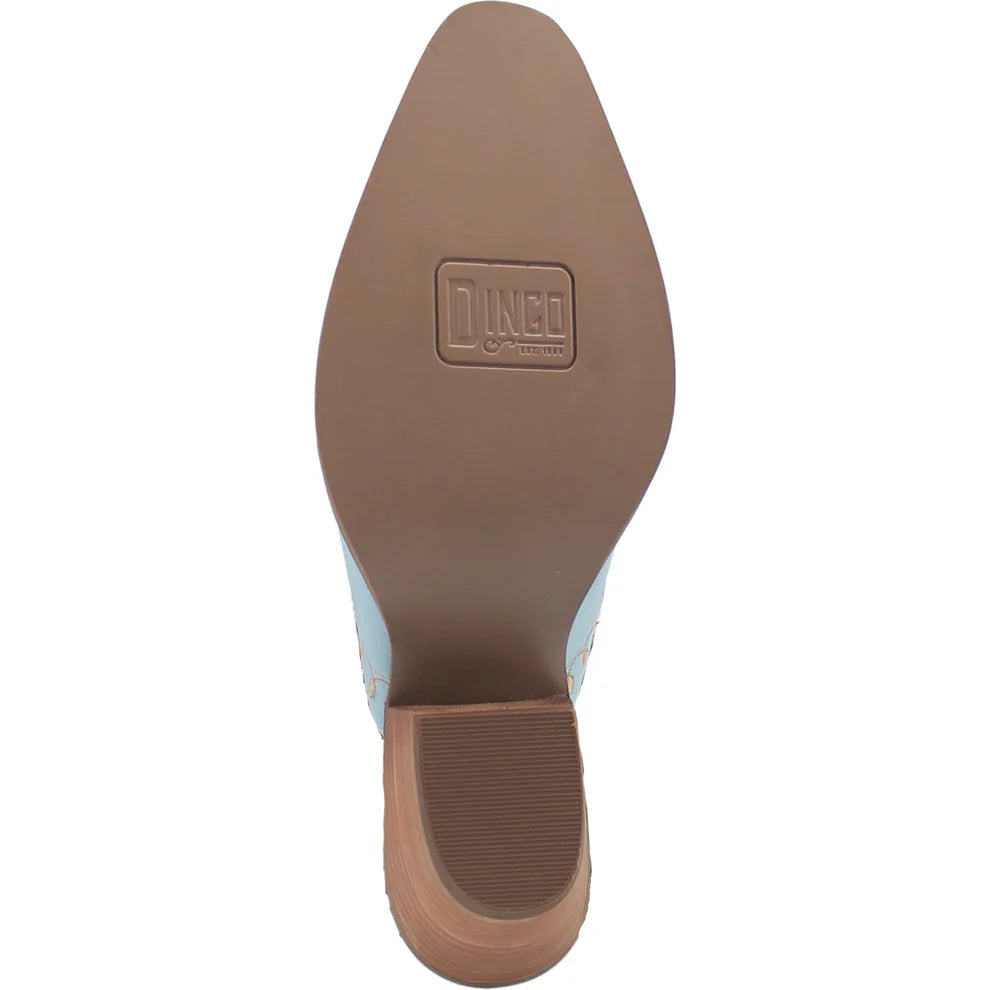 Wildflower Lad Mule with Embroidered Blue Design - Comfortable Slip-On Shoes for Men, Casual & Outdoor Wear
