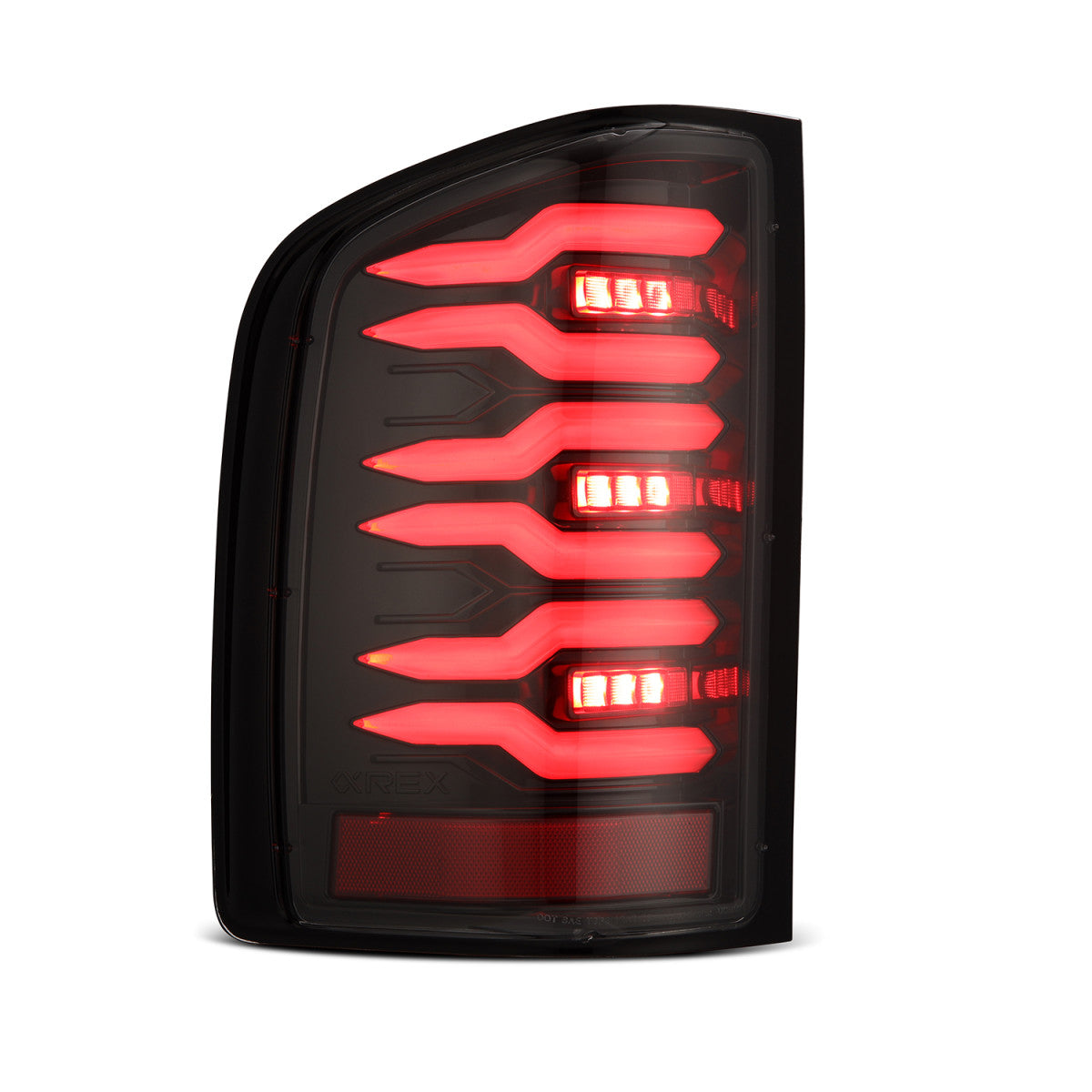 07-13 Chevy Silverado LUXX Series LED Tail Lights Alpha Black - Smoked Lens LED Brake Lights for Improved Visibility & Style - Perfect for Night Driving & Custom Truck Upgrades