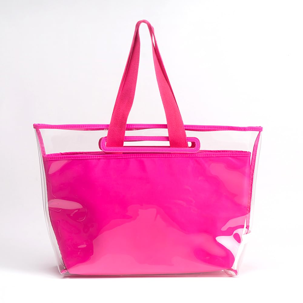 Stylish Neon Pink Tote Bag for Women - Trendy & Durable Fashion Accessory for Work, Beach & Shopping