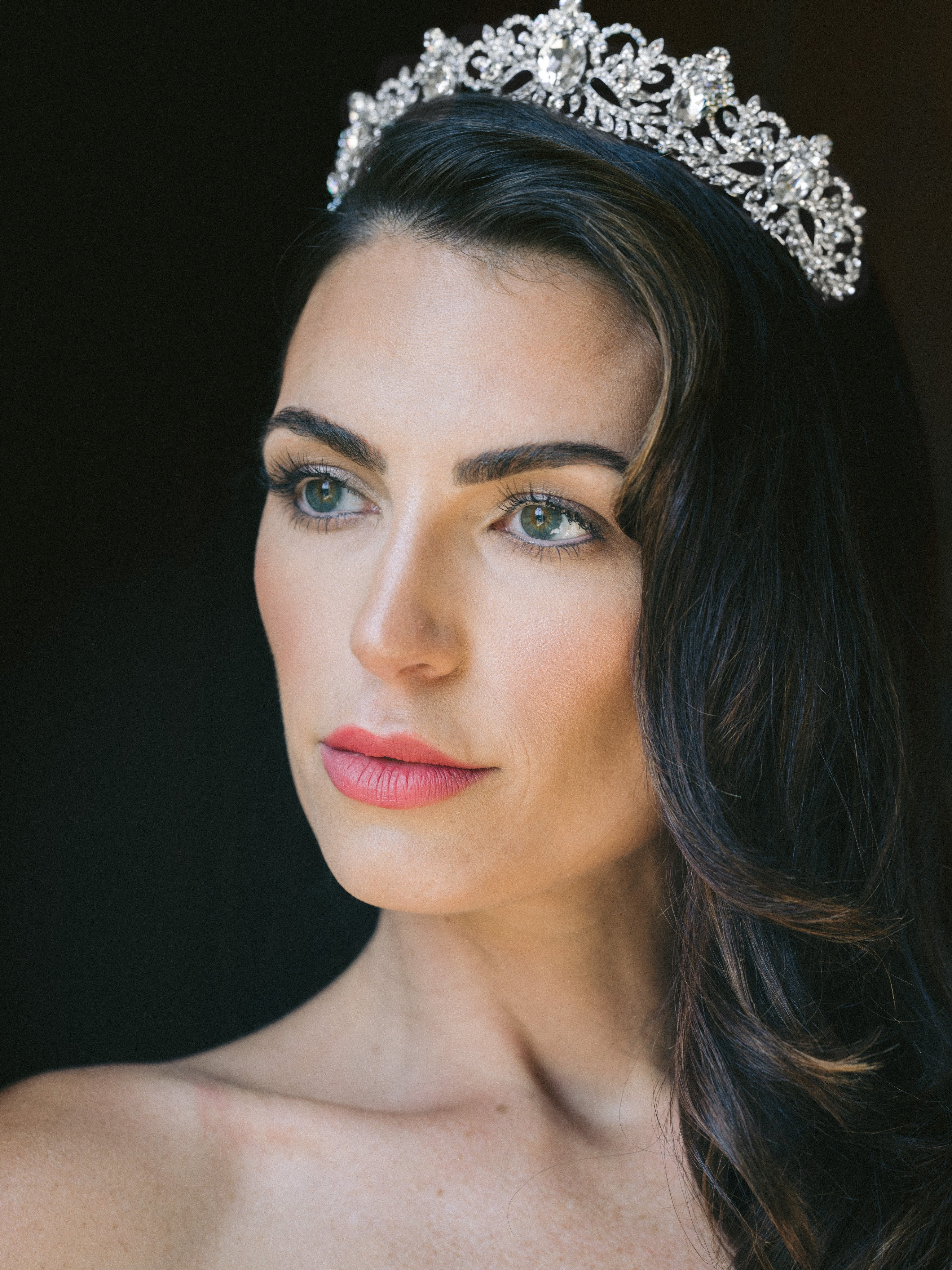 BESPOKE Sapphire Something Blue PIPER Wedding Tiara for Bride - Elegant Crystal Bridal Crown for Wedding, Prom & Special Occasions