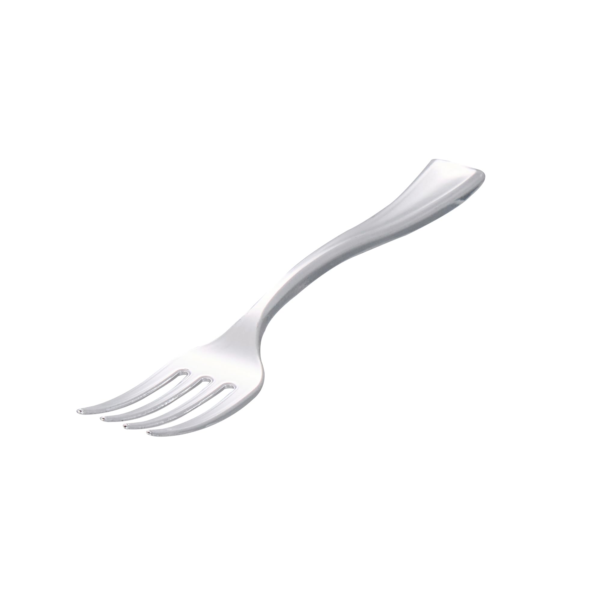 500 Disposable 4 Inch Mini Forks - Heavy-Duty Silver Plastic Appetizer Forks for Hors D'oeuvres, Desserts & Samples | Perfect for Parties, Weddings, Catering & Events (Bulk Pack)