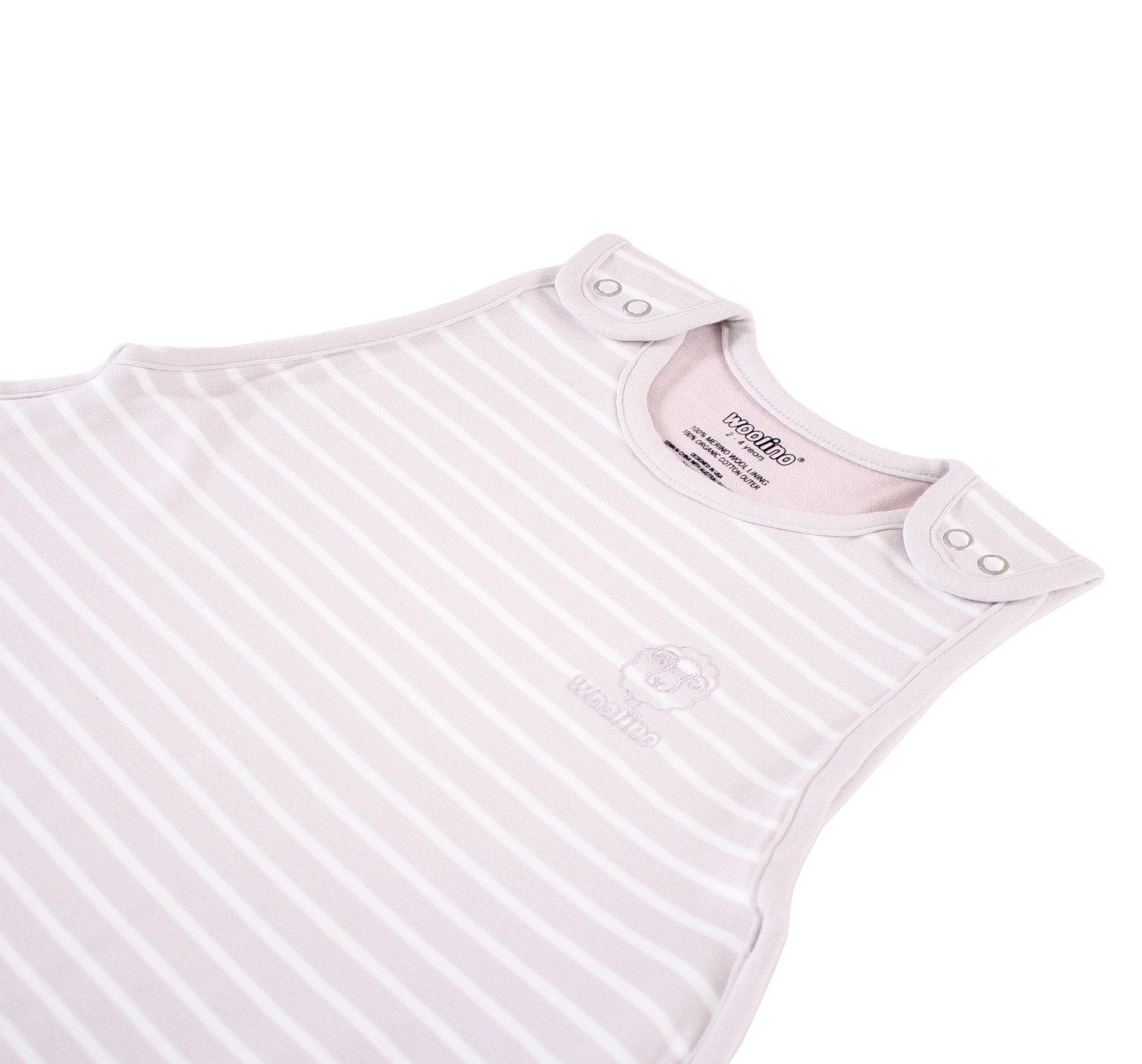 4 Season Ultimate Toddler Sleep Bag - Merino Wool & Organic Cotton for Babies 2-4 Years - Soft & Breathable Lilac Sleeping Sack for Nursery, Daycare & Travel