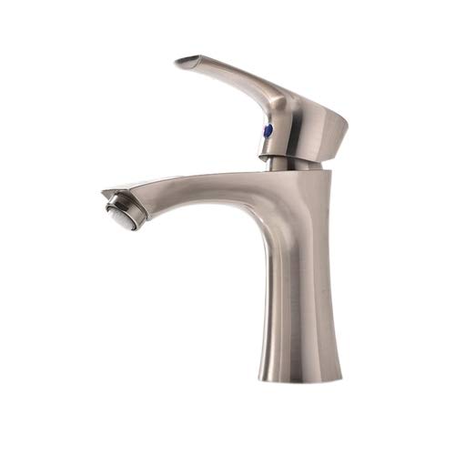 Trento Single Handle Bathroom Sink Faucet with Hot and Cold Water Mixer - Perfect for Modern Bathrooms, Powder Rooms, and Guest Baths