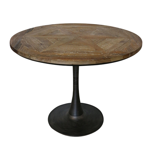 York 100cm Round Dining Table - Perfect for Small Spaces, Kitchen Nooks & Cozy Breakfast Areas | 1 Meter Modern Dining Table for 4