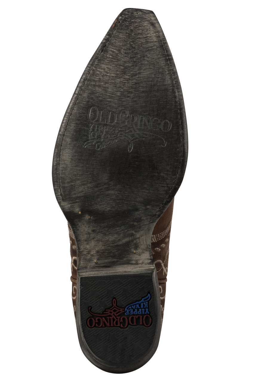 Old Gringo Sintra Oryx Cowgirl Boots for Women - Genuine Leather Western Boots with Comfortable Fit - Perfect for Country Dancing, Rodeo Events & Casual Wear (Brown)