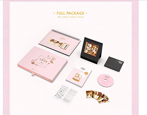 TWICE 2018 Season's Greetings Package Box with Desk Calendar, Stand Calendar, Diary, Photo Cards, Stickers & Making DVD | K-Pop Merchandise Collectors Set | Perfect for Fans, Gift Giving & Display