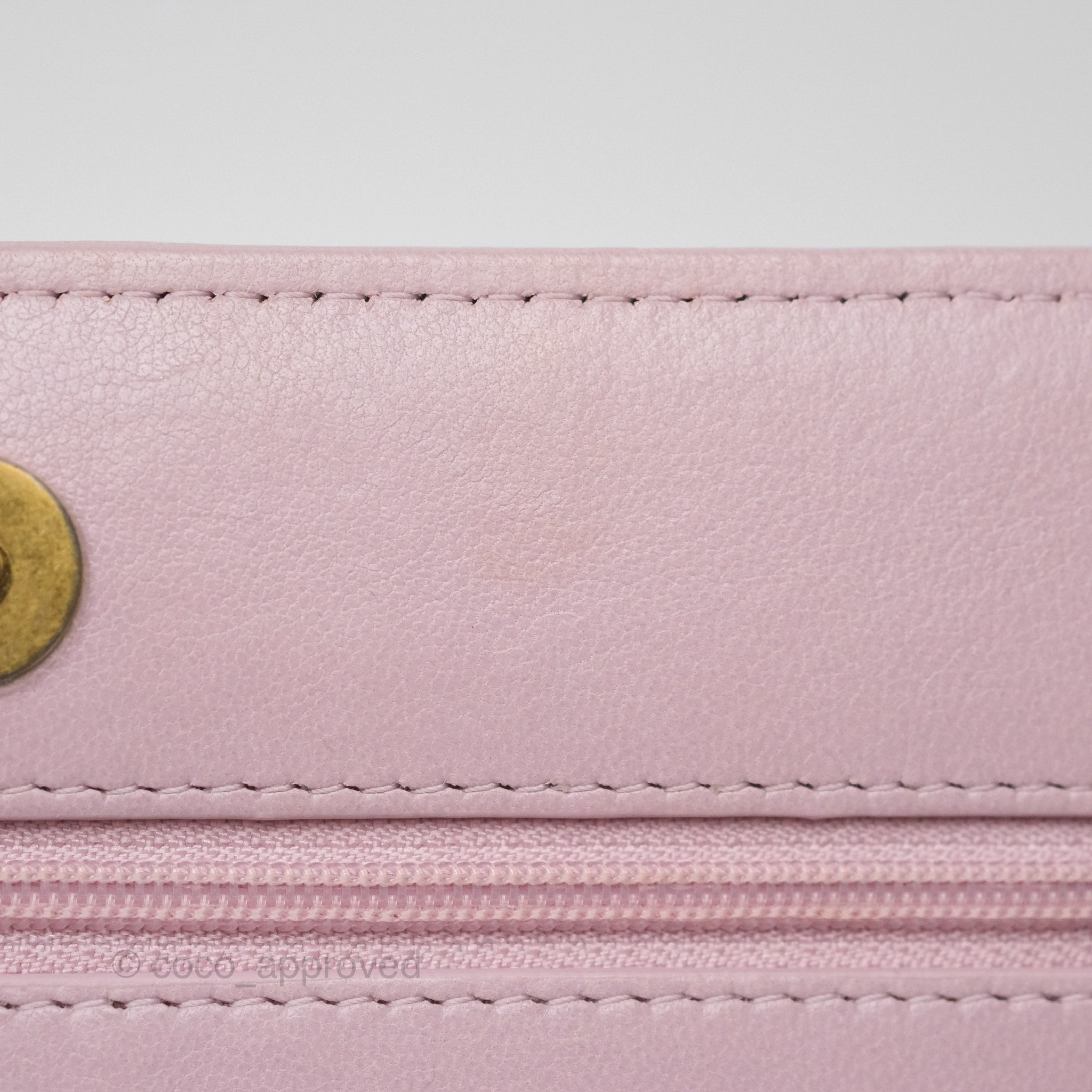 Chanel 19 Wallet on Chain WOC Light Pink Lambskin Mixed Hardware Bag - Luxury Crossbody Purse for Women | Perfect for Date Night, Shopping & Evening Events