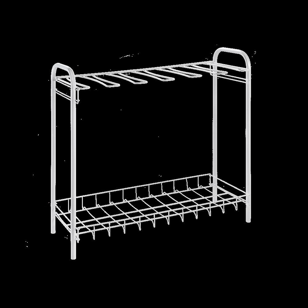 2-Tier Boot Rack for 3 Pairs - Space Saving Shoe Organizer for Entryway, Mudroom & Closet Storage