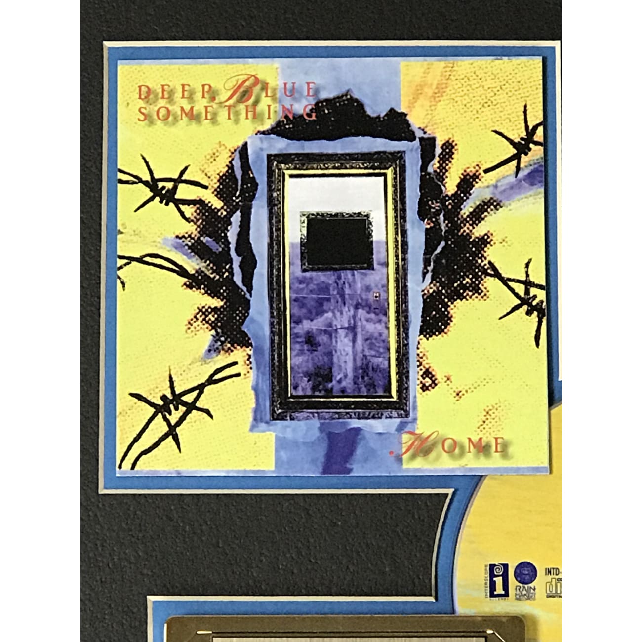 Deep Blue Something - Home RIAA Gold Album Award | Certified Music Collectible for Fans & Display