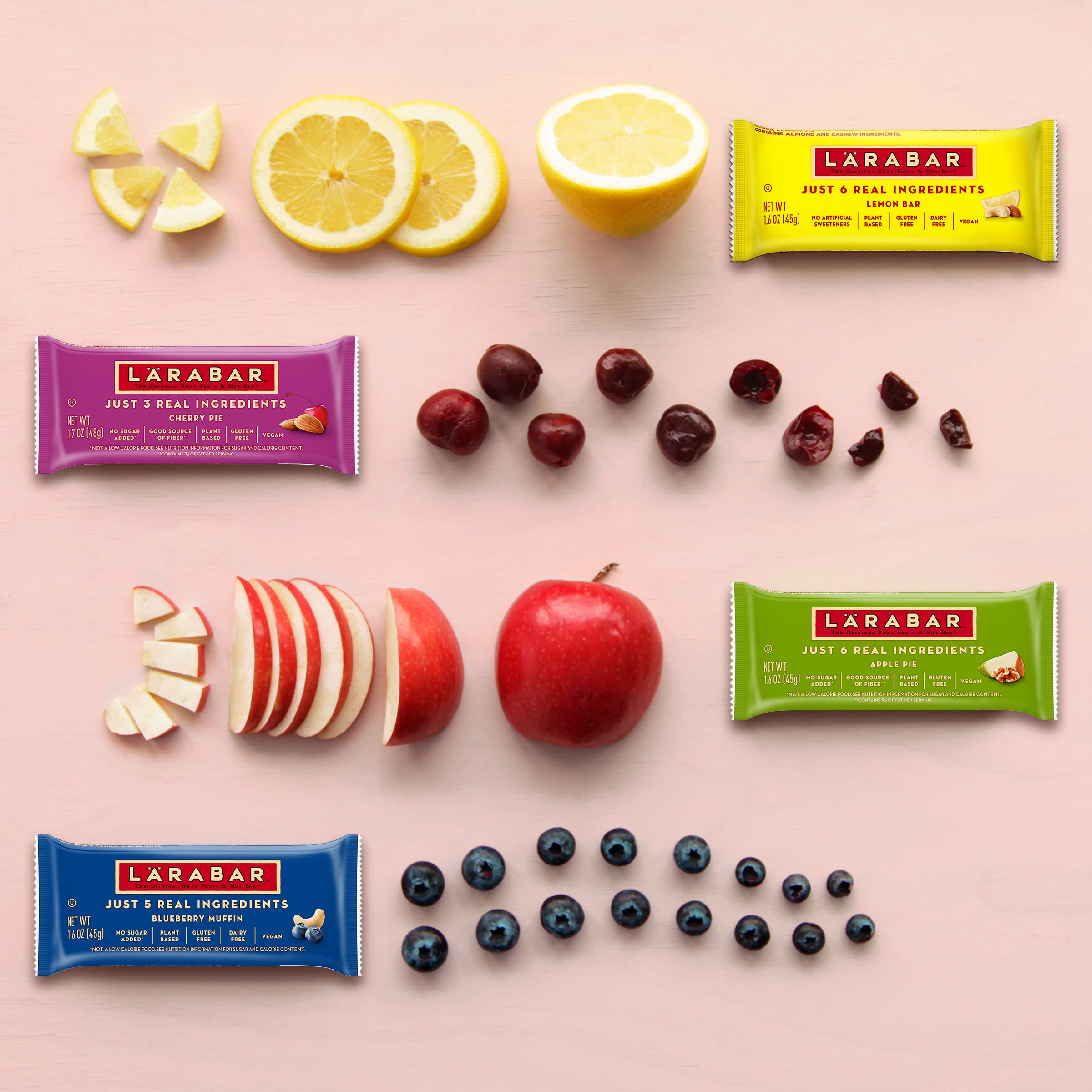 Larabar Cherry Pie Gluten Free Vegan Fruit & Nut Bar - 1.7 oz (16 Count) - Healthy Snack for Hiking, Travel & On-the-Go Energy