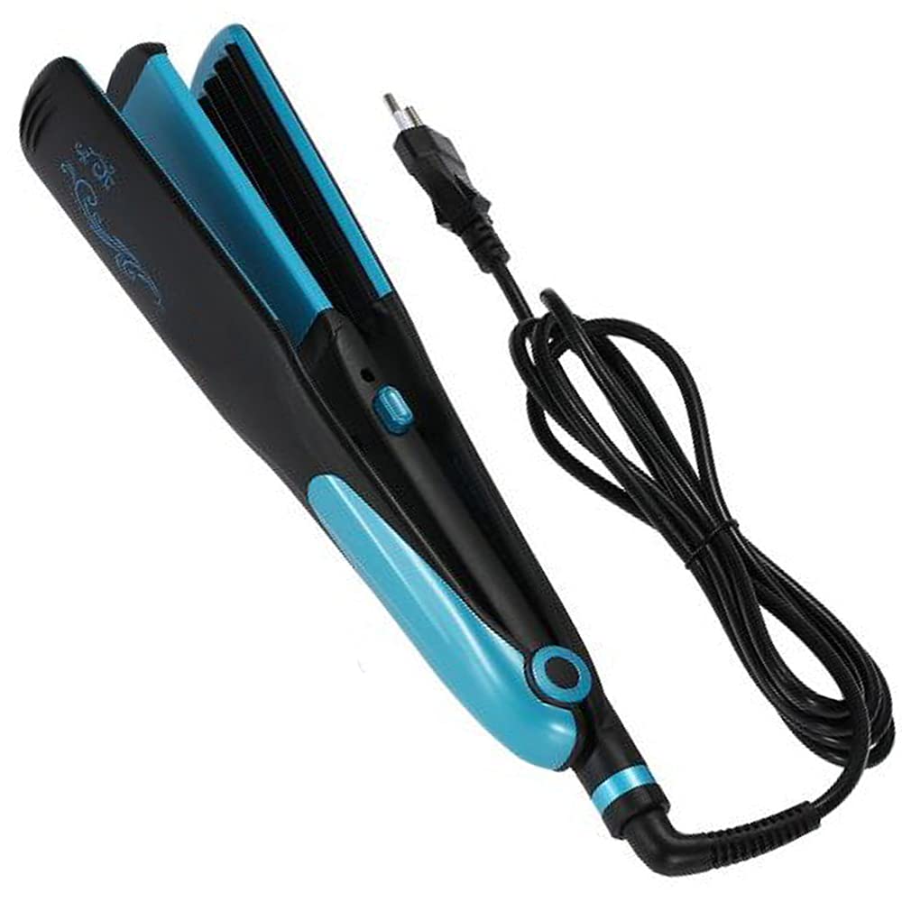 Professional 2-in-1 Portable Hair Straightener & Curler - Tourmaline Ceramic Coating, Dual-Use Styling Tool with 220°C Heat for Salon-Quality Results - Perfect for Travel, Home Use & Professional Styling