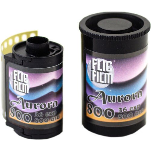 Flic Film Aurora 800 35mm Roll Film - 36 Exposures High-Speed Color Negative Film for Low Light Photography & Night Scenes