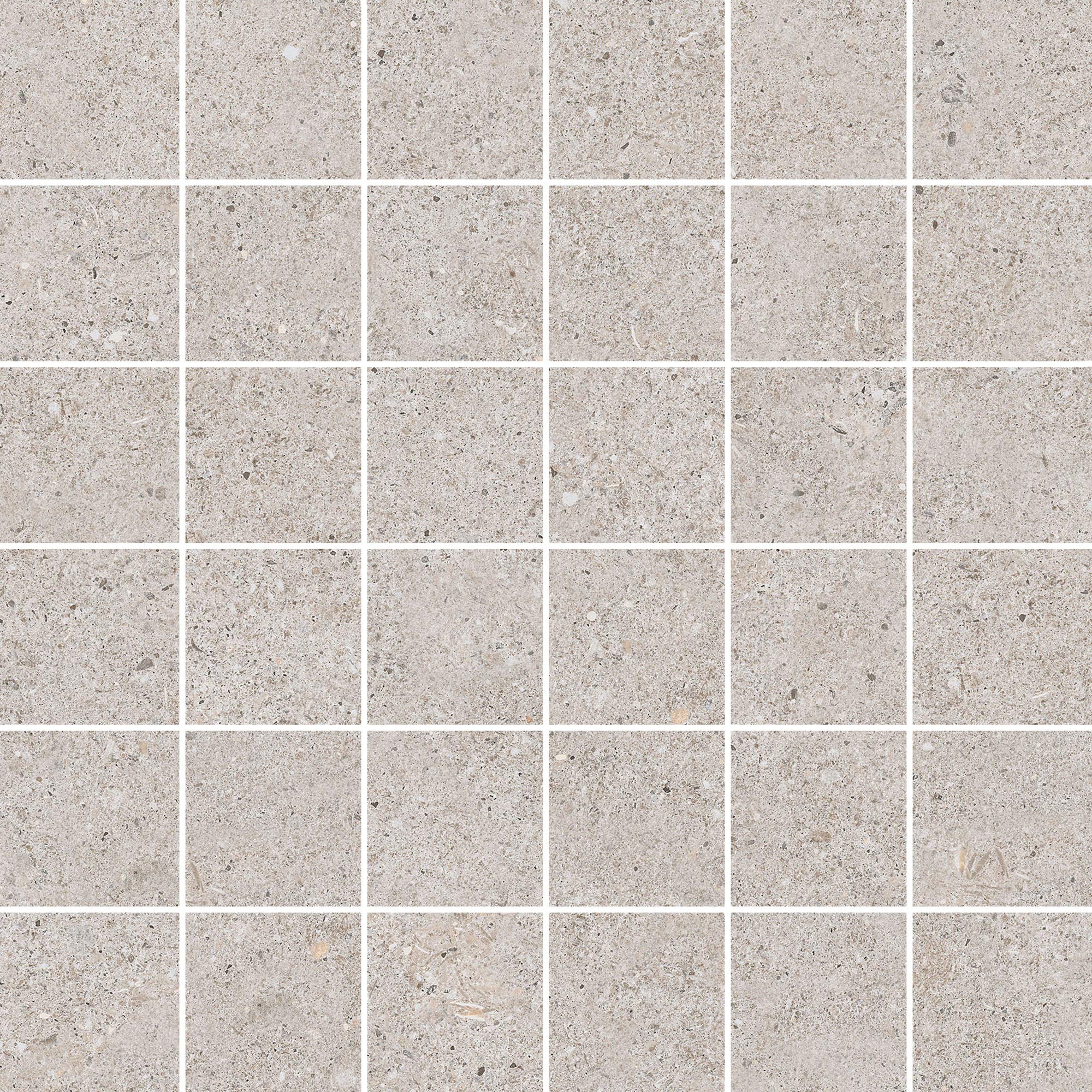 Sassi Glazed Porcelain Mosaic Tile 12x12 Inch - Sand Color Floor & Wall Tile (6-Piece Set) - Perfect for Bathroom, Kitchen Backsplash, and Shower Walls