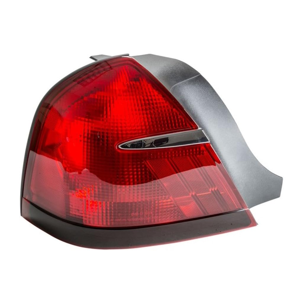 1999-2002 Mercury Grand Marquis Tail Light Assembly Pair - Driver & Passenger Side (FO2818124 & FO2819124) | Direct Replacement for F8MZ 13405 AA & F8MZ 13404 AA | Perfect for Night Driving & Enhanced Vehicle Safety