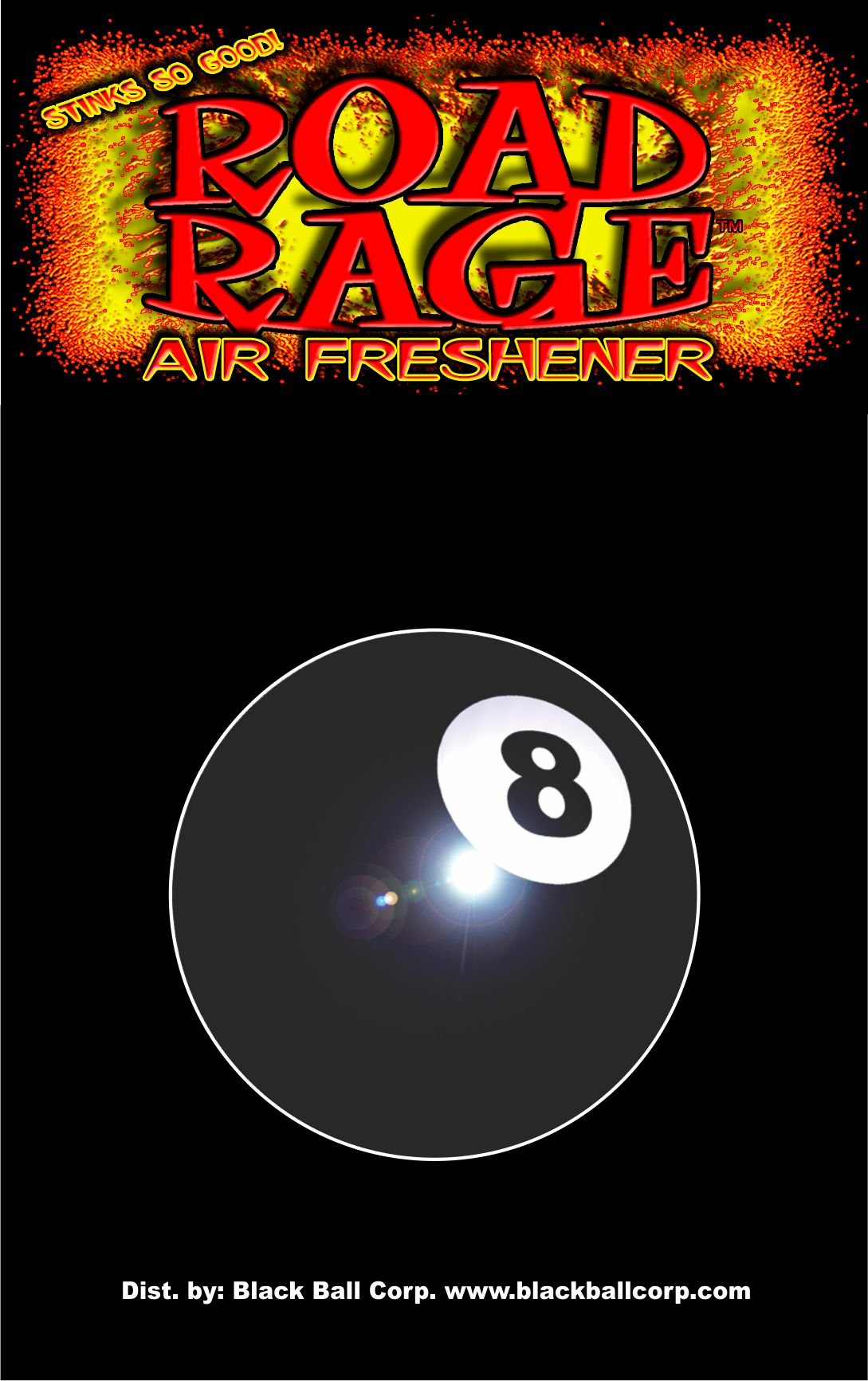 Eight Ball Road Rage Auto Air Freshener - Long-Lasting Car Scent Freshener for Vehicles, Trucks & SUVs - Perfect for Road Trips & Daily Commutes